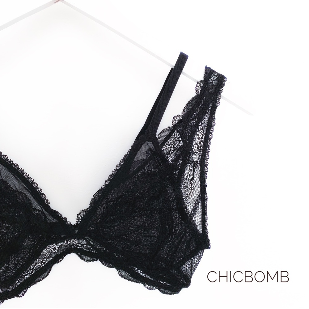 The provocateur sexy bralette in Black - Picture 2 of 5
